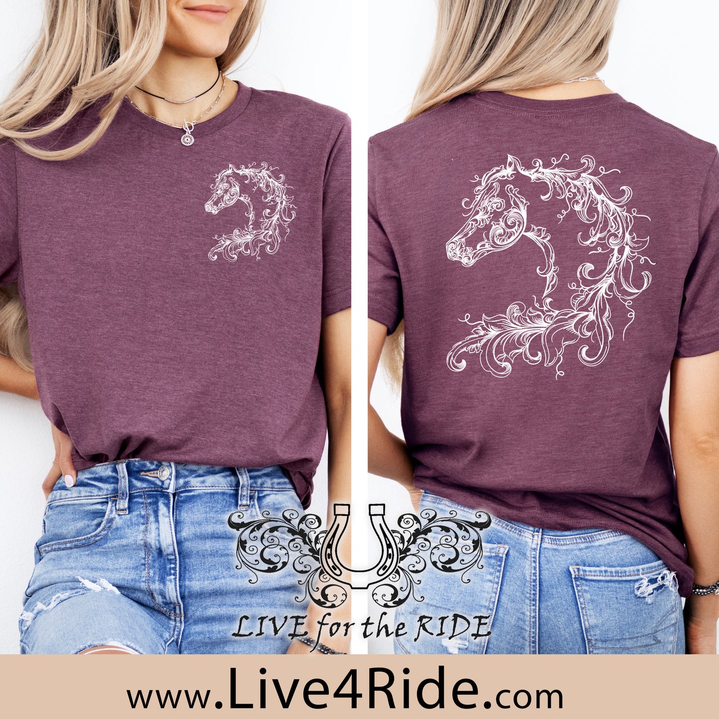 Scroll Horse Short Sleeve T-Shirt