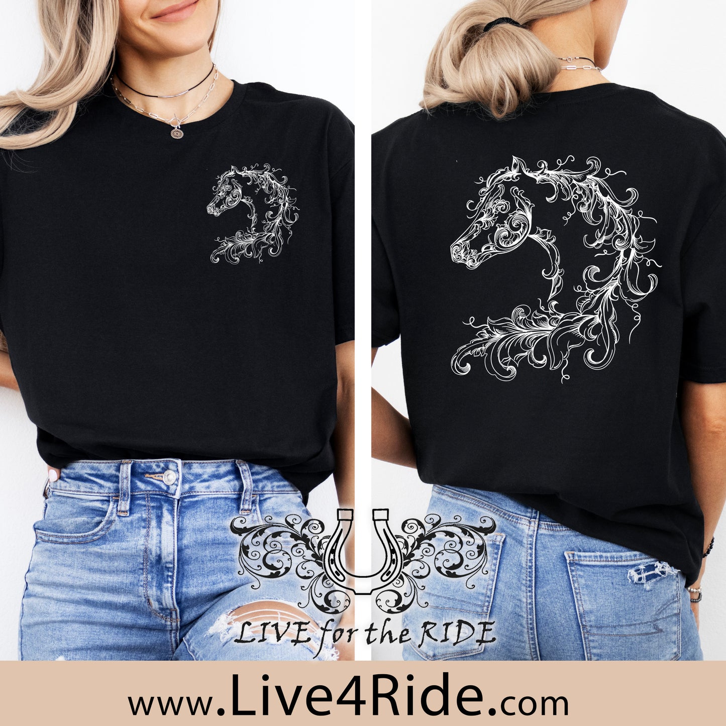 Scroll Horse Short Sleeve T-Shirt