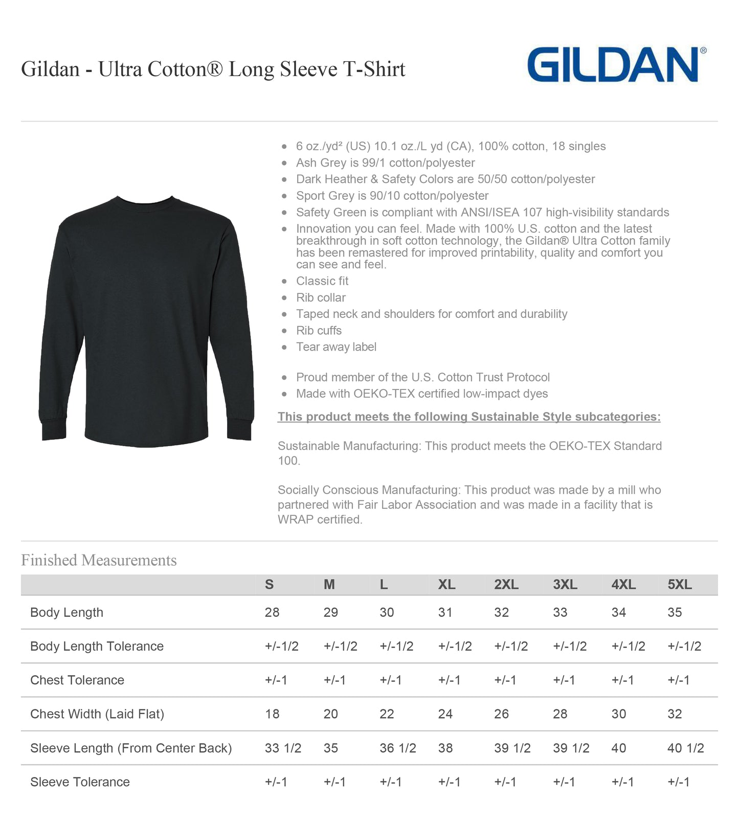 Lucky Horseshoe Long Sleeve Tee