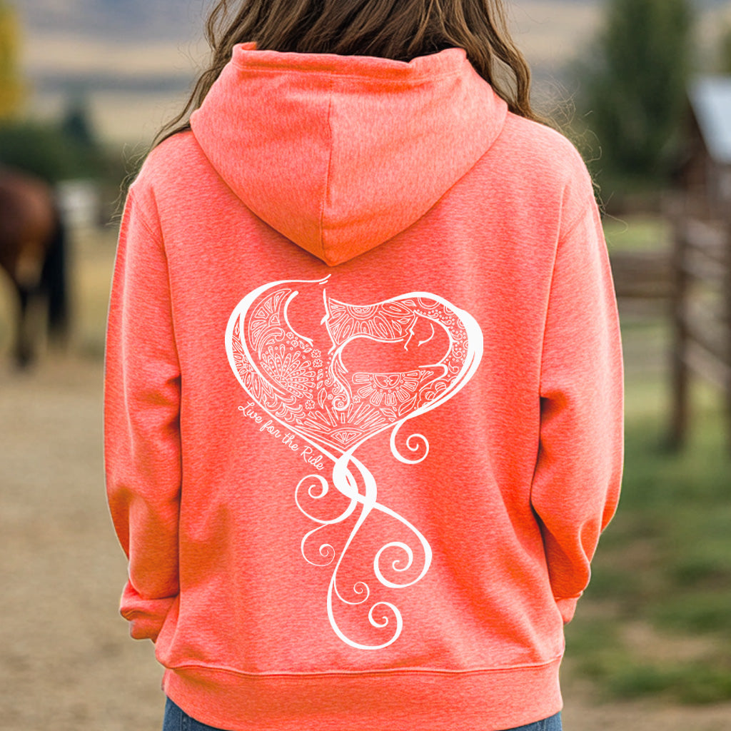 Baby Girl Hoodie Heather Coral – Live for the Ride