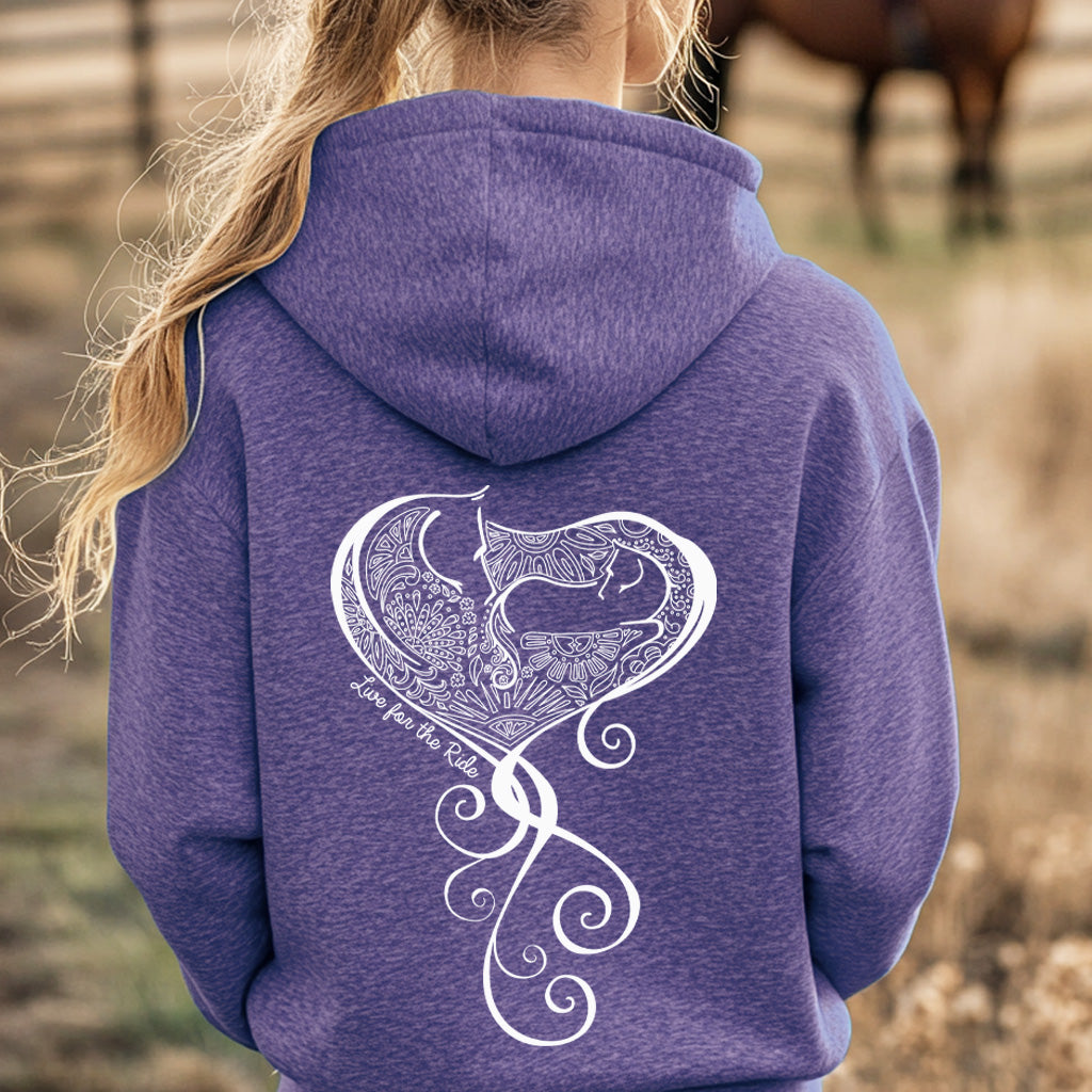 Baby Girl Hoodie Heather Purple