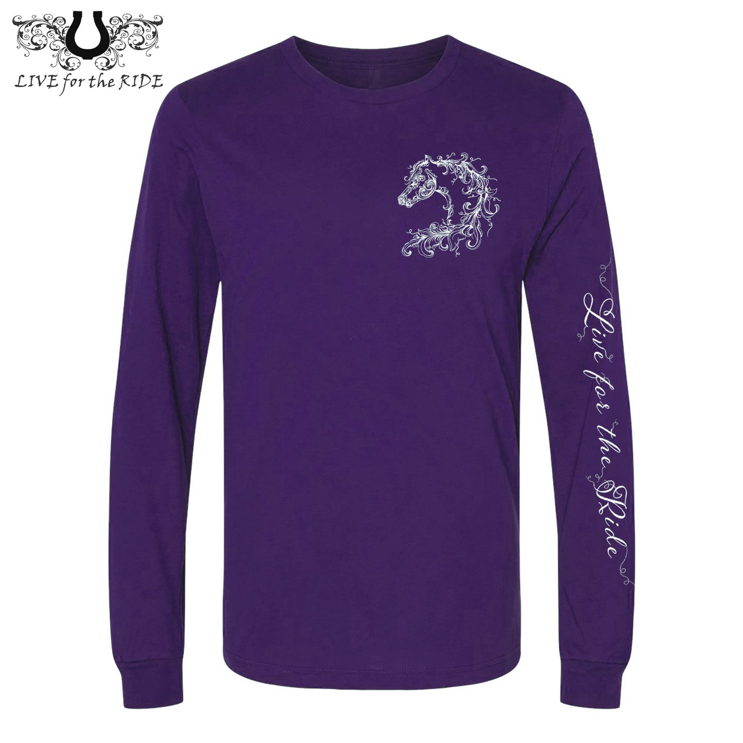 Scroll Horse Long Sleeve Tee