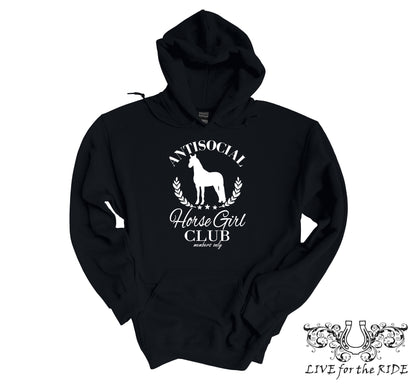 Anti Social Horse Girl Club Hoodie