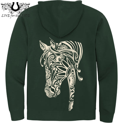 Boho Horse Full Zip Hoodie