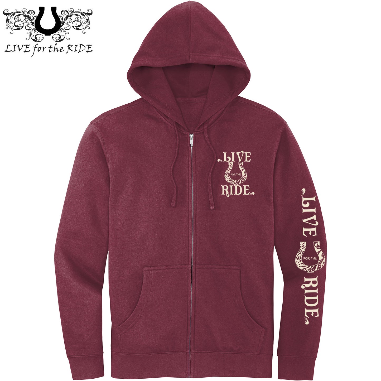 Boho Horse Full Zip Hoodie