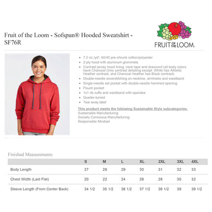 Cash Hoodie Heather Sapphire