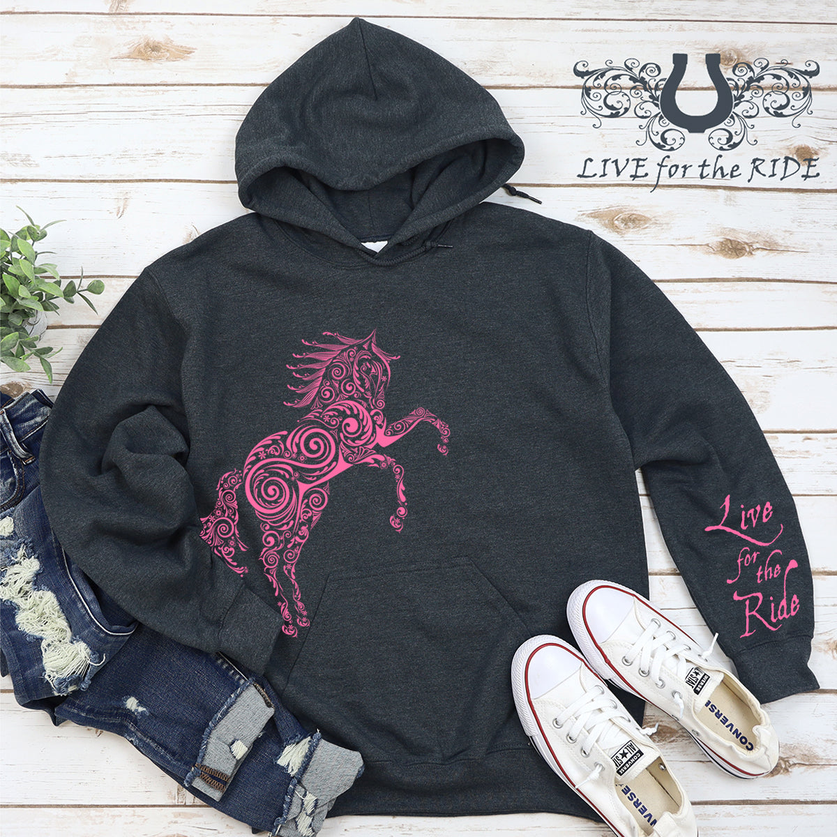 Paisley Horse Hoodie