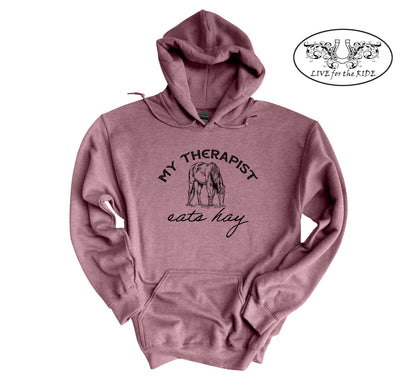 My Therapist Eats Hay Hoodie