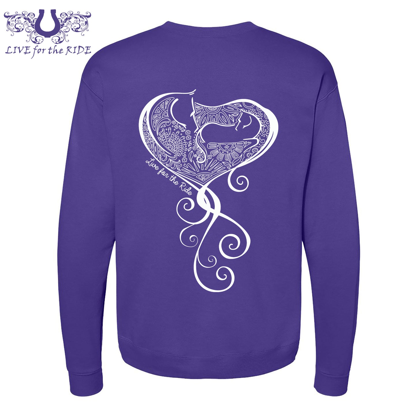 Baby Girl Crewneck Sweatshirt Purple