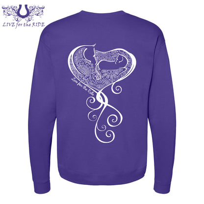 Baby Girl Crewneck Sweatshirt Purple