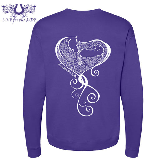 Baby Girl Crewneck Sweatshirt Purple