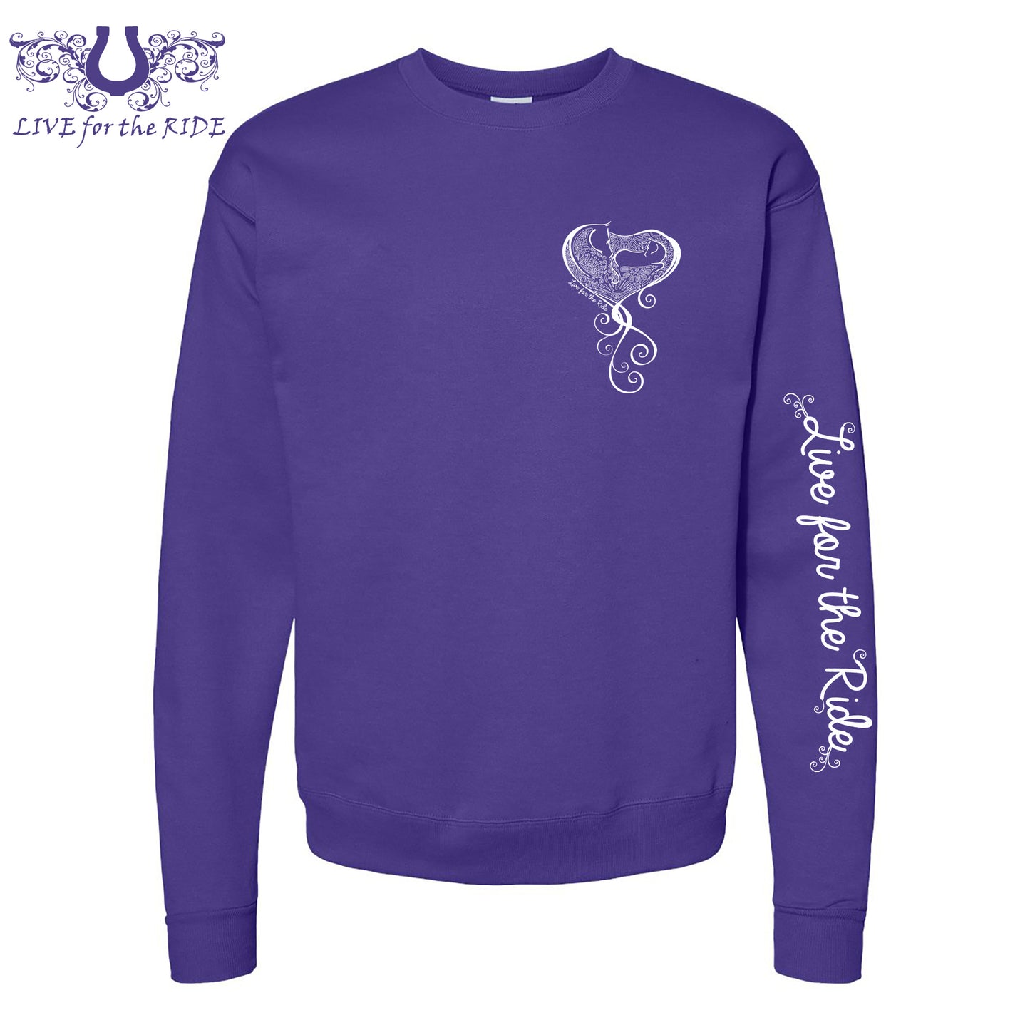 Baby Girl Crewneck Sweatshirt Purple