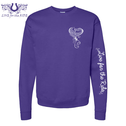 Baby Girl Crewneck Sweatshirt Purple