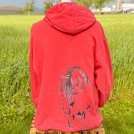 Cash Hoodie Heather Red