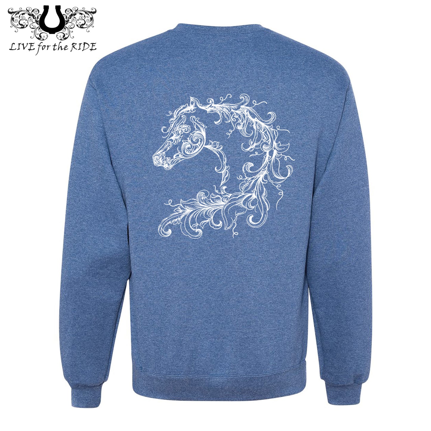 Scroll Horse Crewneck Sweatshirt