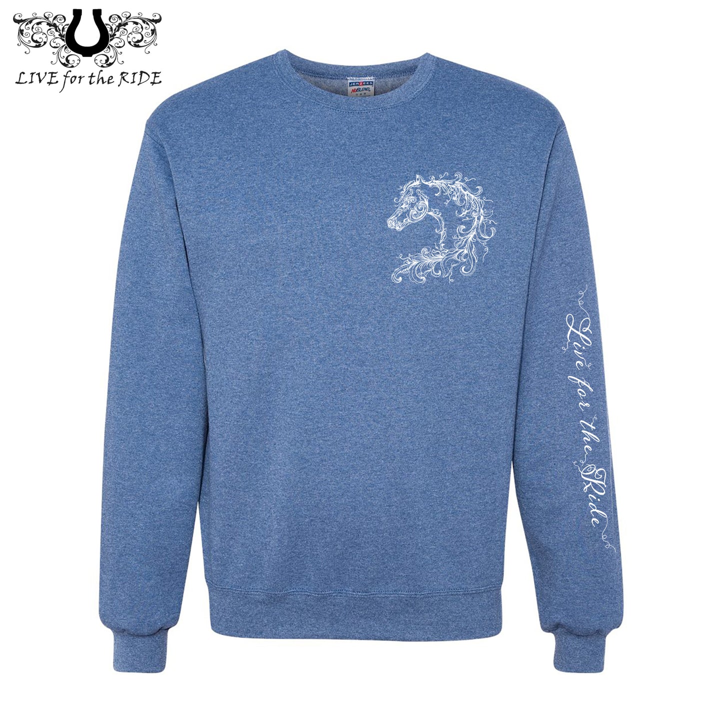 Scroll Horse Crewneck Sweatshirt