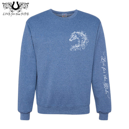 Scroll Horse Crewneck Sweatshirt