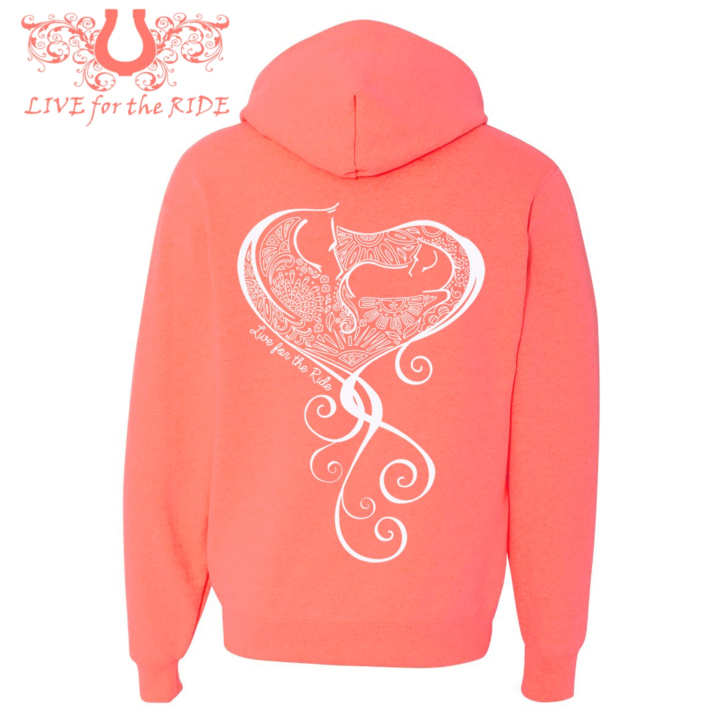 Baby Girl Hoodie Heather Coral
