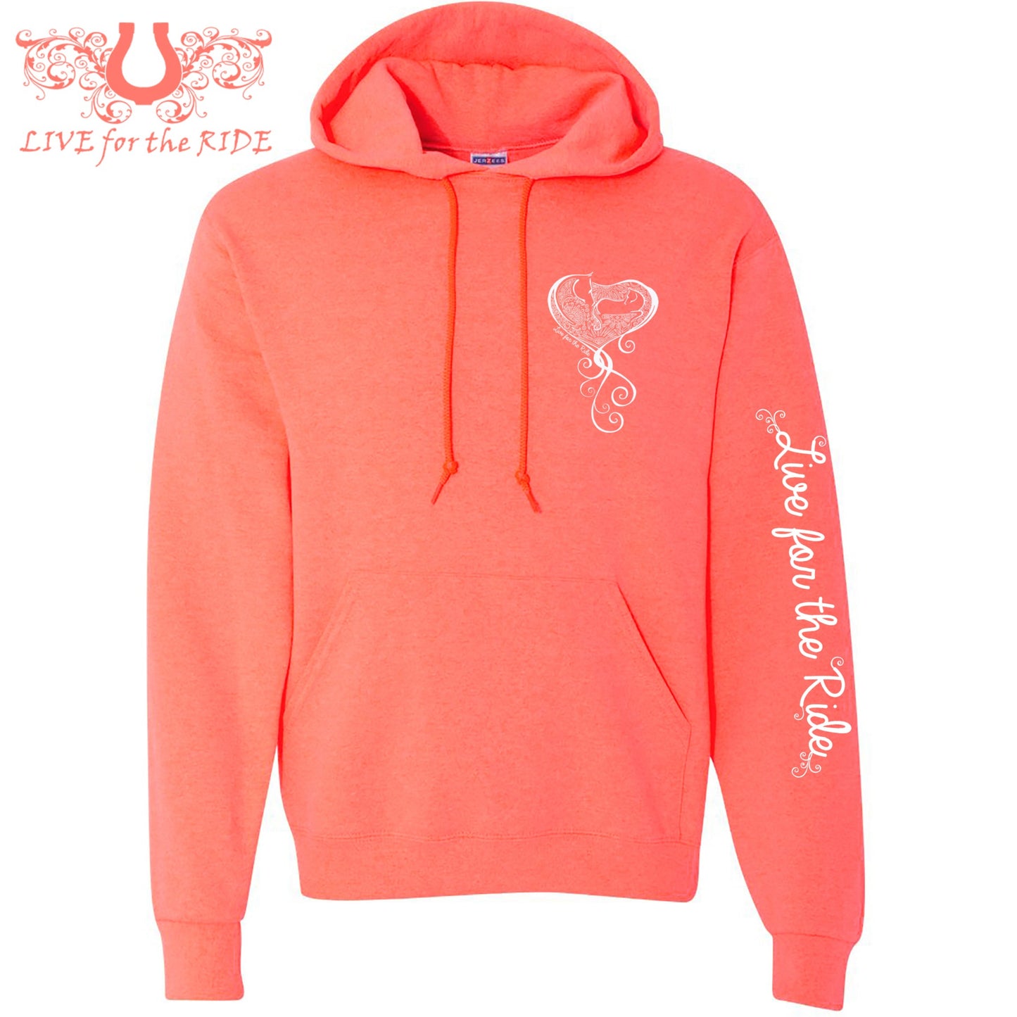 Baby Girl Hoodie Heather Coral