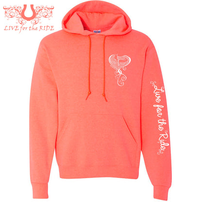 Baby Girl Hoodie Heather Coral