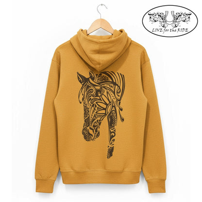 BOHO Horse Hoodie (Heather Mustard)