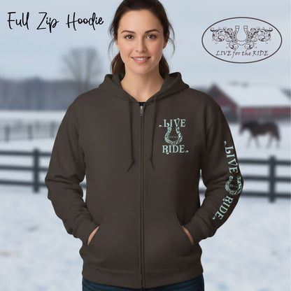 BOHO Horse Hoodie Full Zip