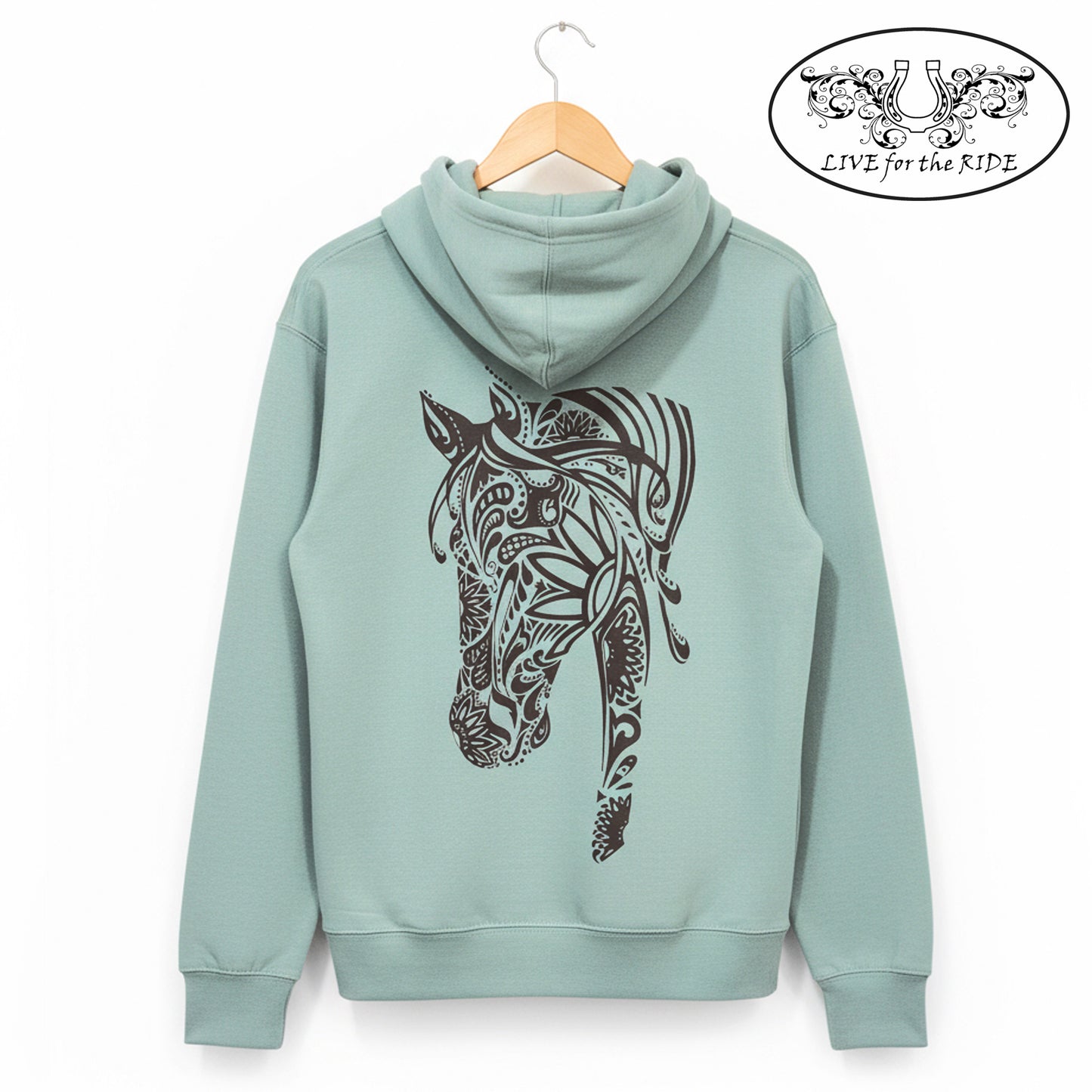 BOHO Horse Hoodie (Eucalyptus)