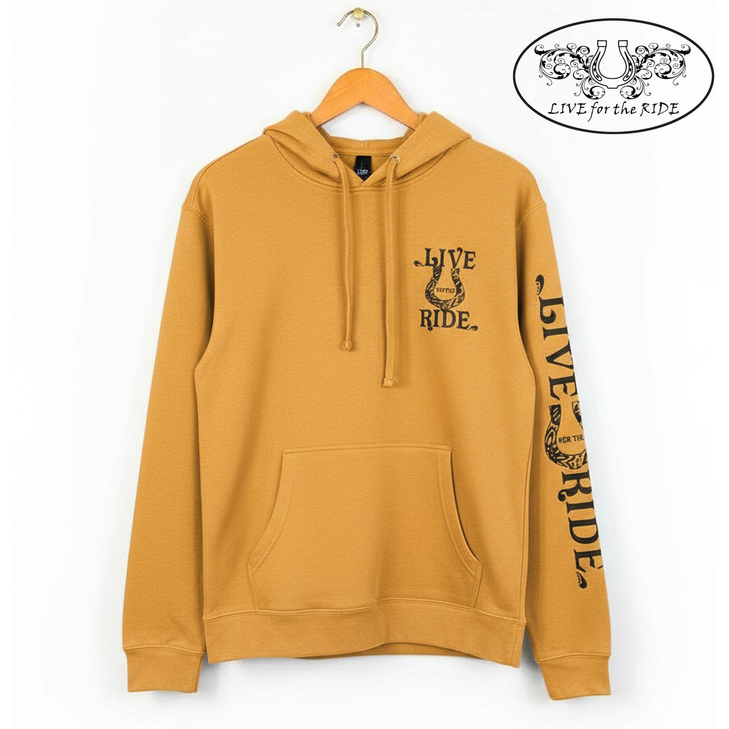 BOHO Horse Hoodie (Heather Mustard)