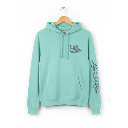 Glitzy Horse Hoodie - Celadon