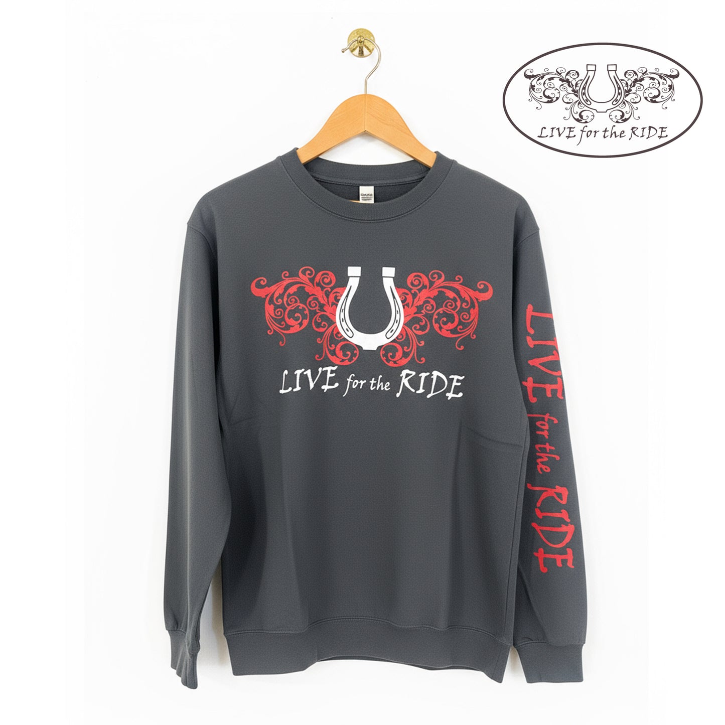 Lucky Horseshoe Crewneck Sweatshirt