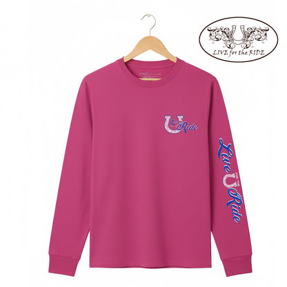 QH Horse Long Sleeve Tee - Sangria