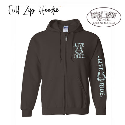 BOHO Horse Hoodie Full Zip