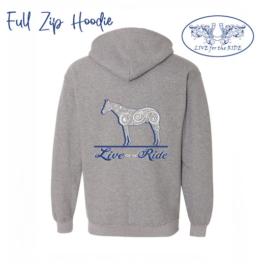 Quarter Horse Hoodie Full Zip