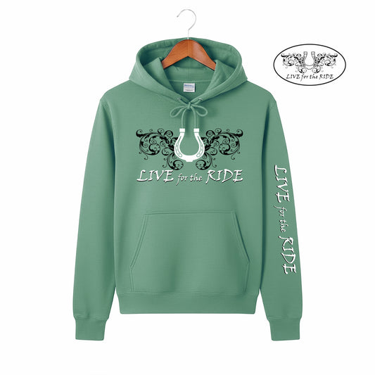 Lucky Horseshoe Hoodie Laurel Green