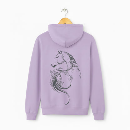 Glitzy Horse Hoodie - Lavender