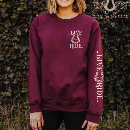 Boho Horse Head Crewneck Sweatshirt