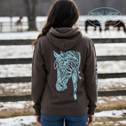 BOHO Horse Hoodie