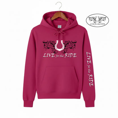 Lucky Horseshoe Hoodie Sangria