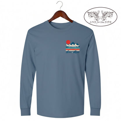 Retro Wild Horses Long Sleeve Tee
