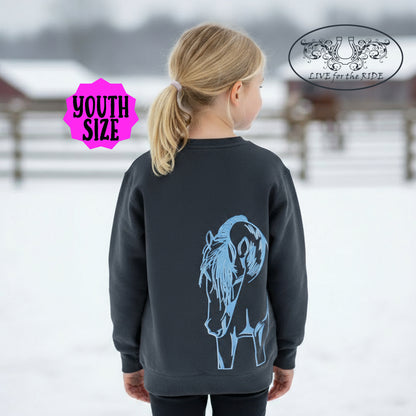 Cash Horse Crewneck Sweatshirt YOUTH