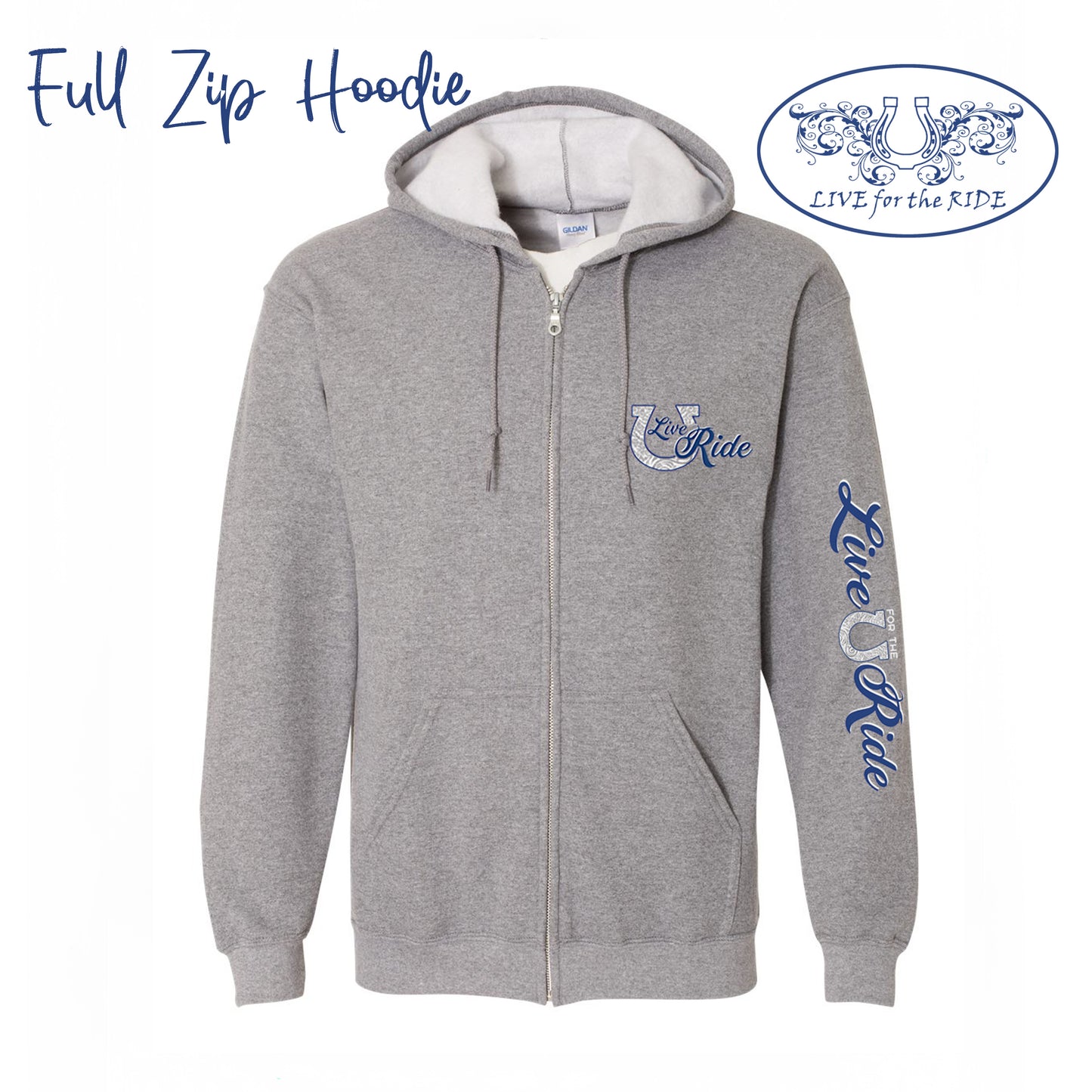 Quarter Horse Hoodie Full Zip