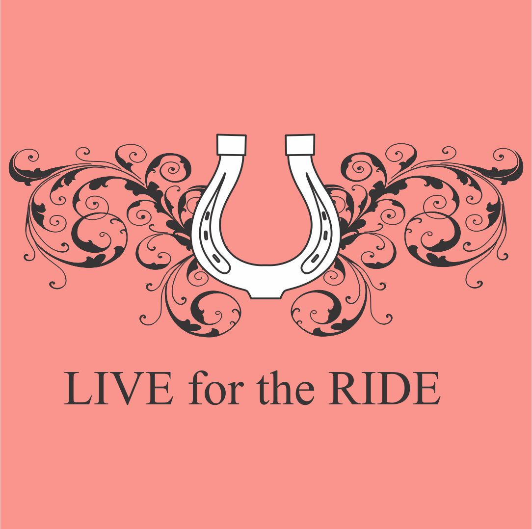 Horseshoe LONG Sleeve T-shirt - Live for the Ride 