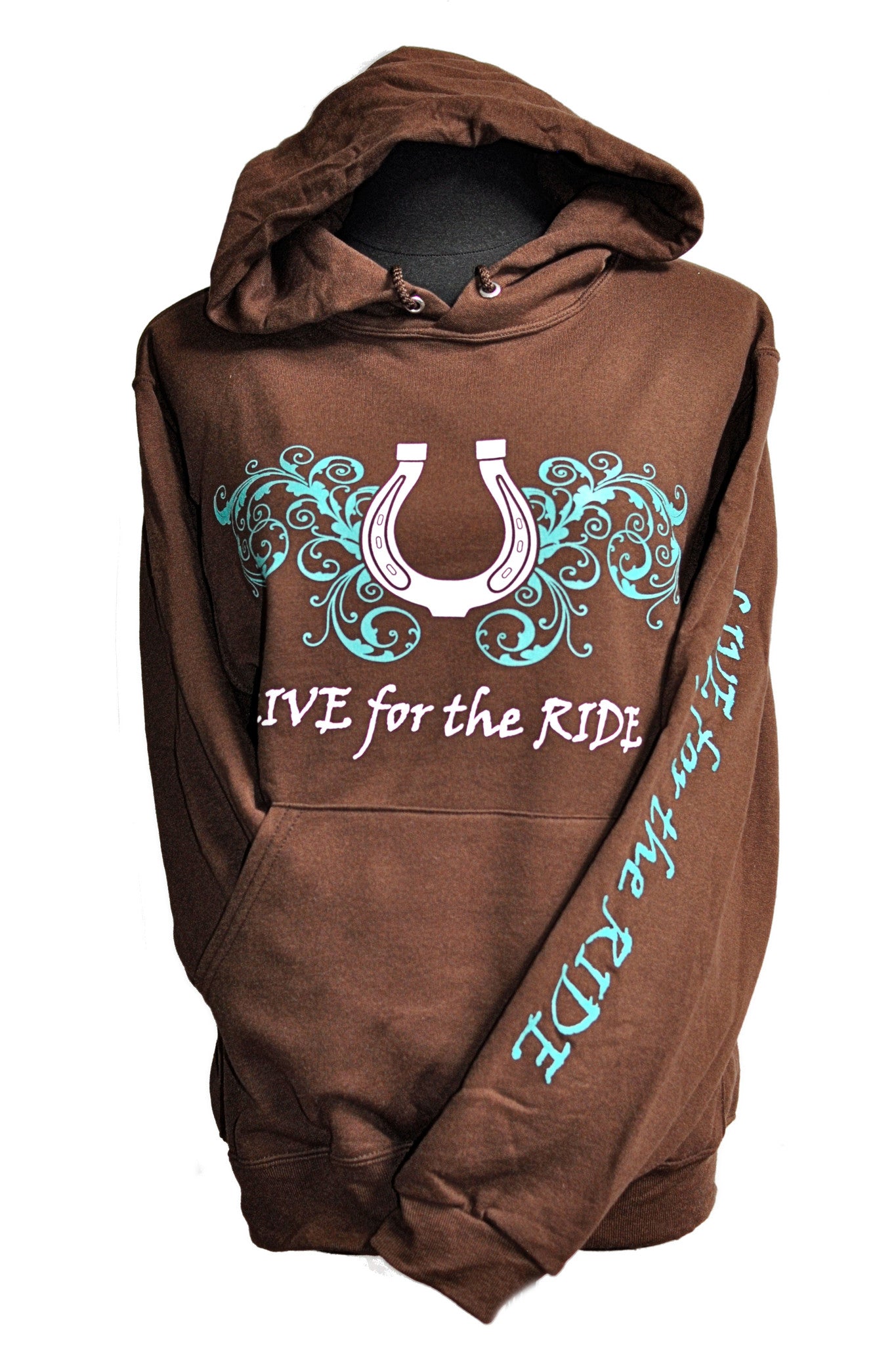 Horseshoe Horse Hoodie - Live for the Ride 