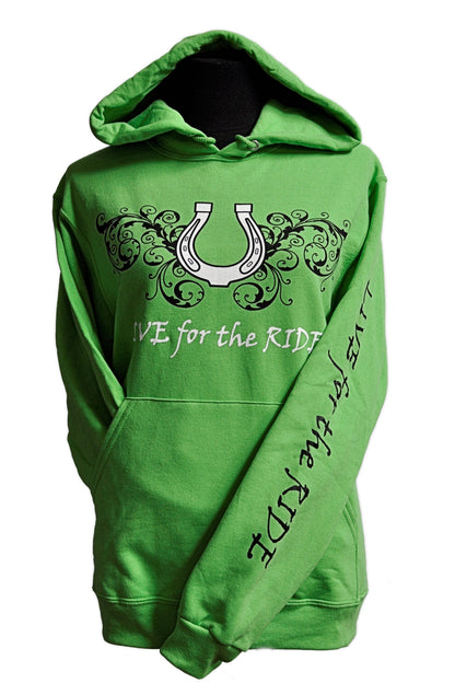 Horseshoe Horse Hoodie - Live for the Ride 