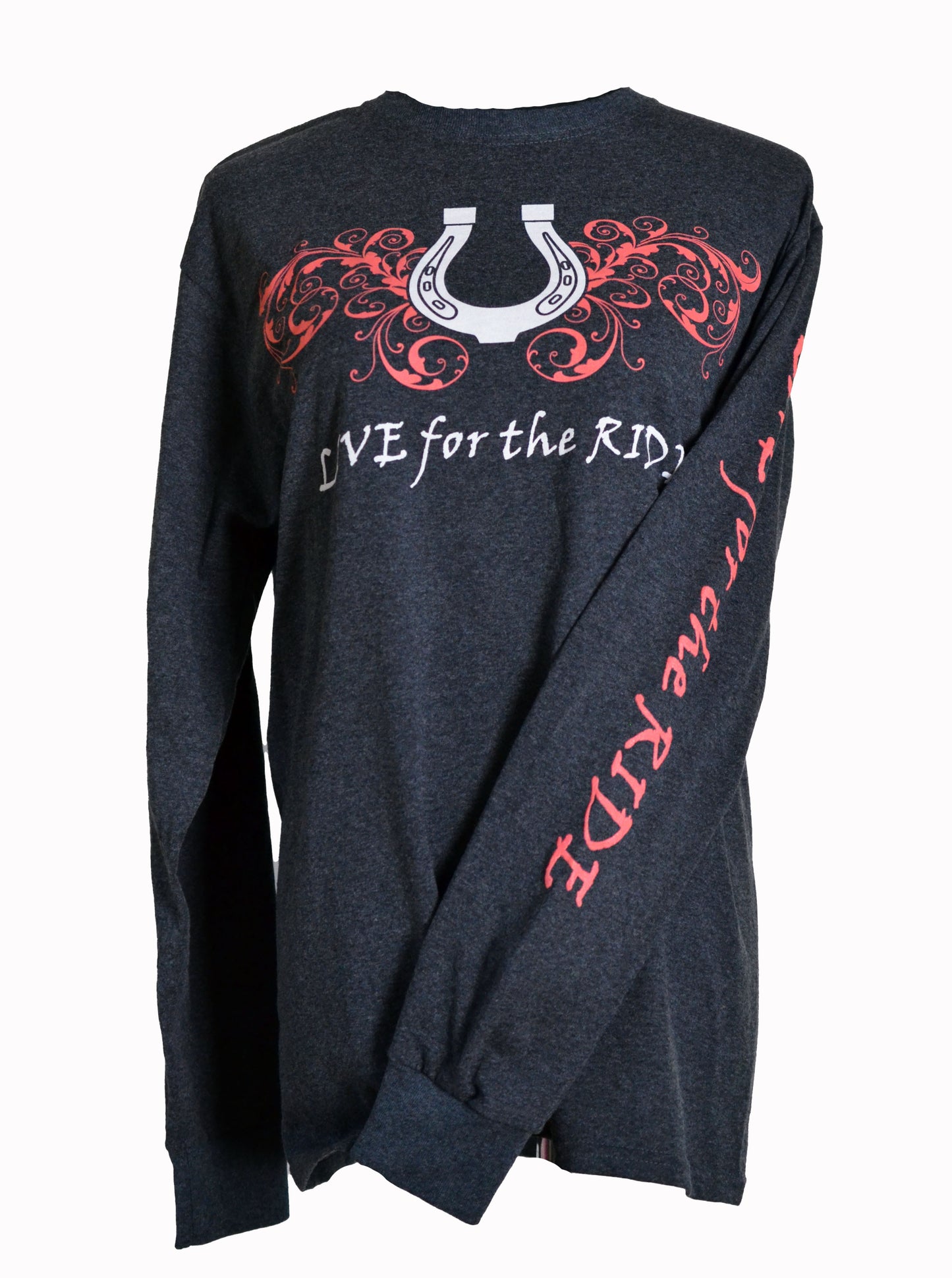 Horseshoe LONG Sleeve T-shirt - Live for the Ride 
