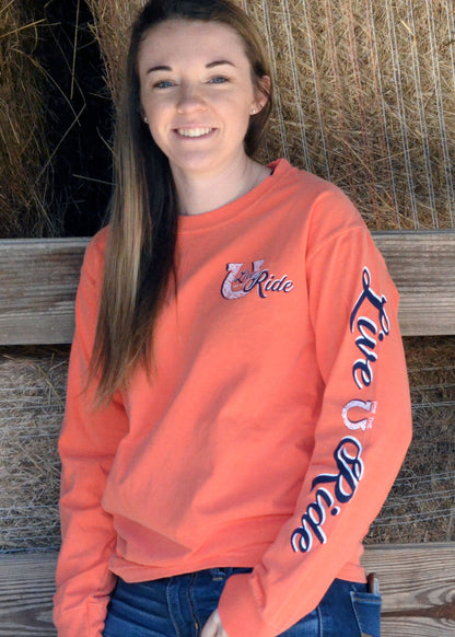 Doc's Horse LONG Sleeve T-shirt - Live for the Ride 