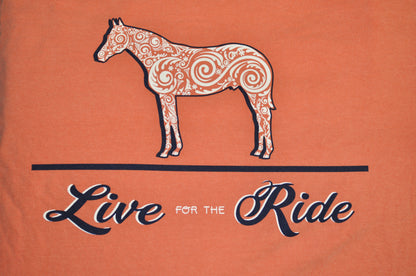 Doc's Horse LONG Sleeve T-shirt - Live for the Ride 