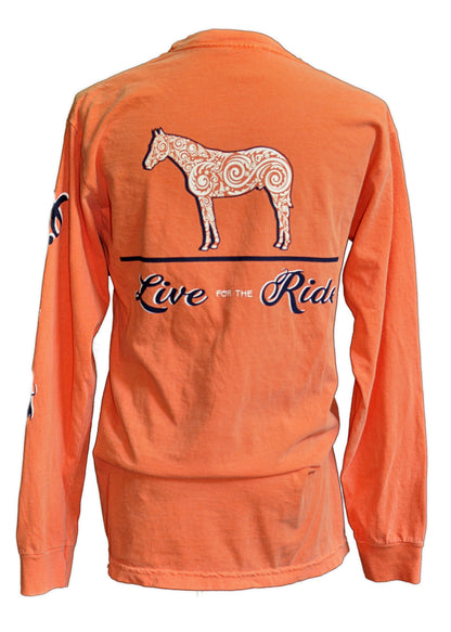 Doc's Horse LONG Sleeve T-shirt - Live for the Ride 