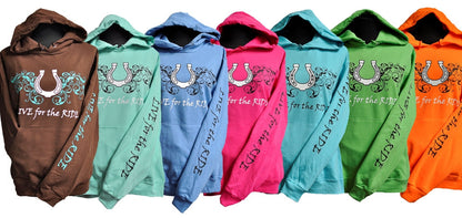 Horseshoe Horse Hoodie - Live for the Ride 